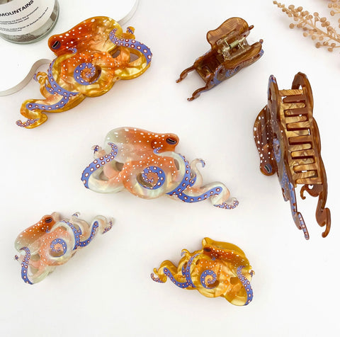 Octopus Hair Claw Clip -options