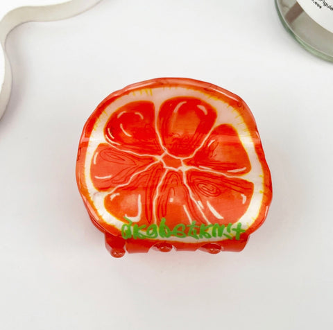 Fruit Slice Hair Claw Clip