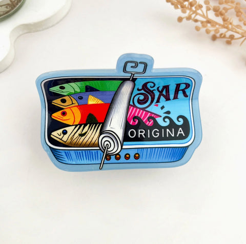 Sardine Can Hair Claw Clip- Options