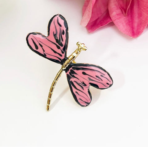 Dragonfly Statement Ring