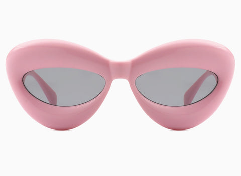 Oversized Unique Shape Retro Sunglasses - options