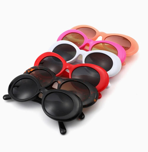 Retro Oval Oversized Sunglasses -options