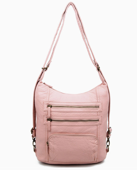 The Soft Vegan Leather Lisa Convertible Backpack Crossbody