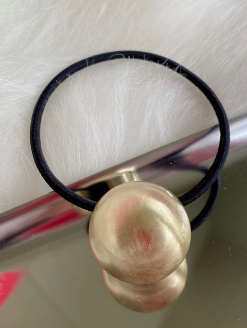 Ball Detail Simple Hair Tie