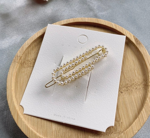 Pearl Paperclip Hair Clip