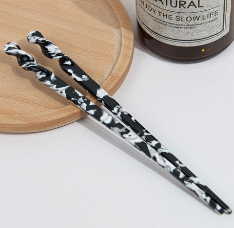 Simple Marbled Hair Pin -options