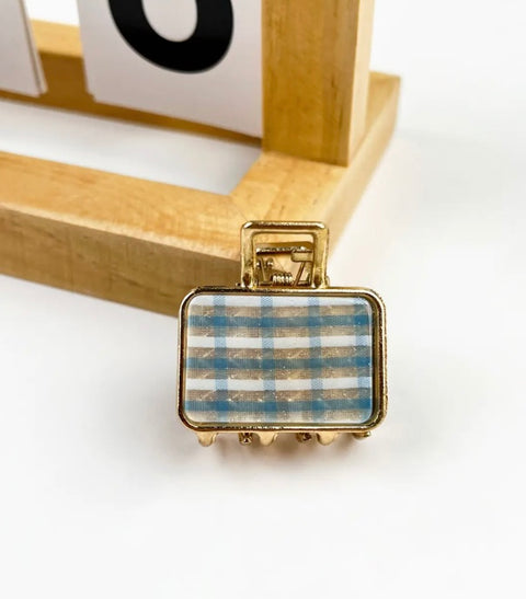 Mini Suitcase Square Hair Claw Clip- options