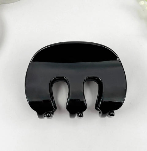 3 Prong Simple Matte Hair Claw Clip- Options