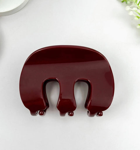 3 Prong Simple Matte Hair Claw Clip- Options