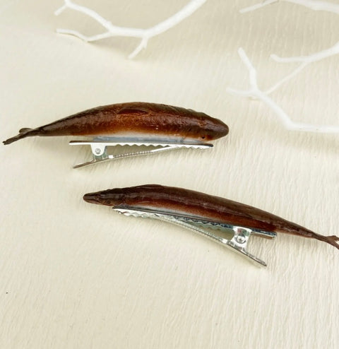 Realistc looking fish/sardine hair claw clip