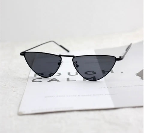 Minimalist Metal Cat-Eye Sunglasses