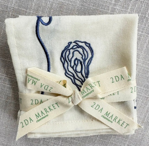 Apero Embroidered Cocktail Napkin Set