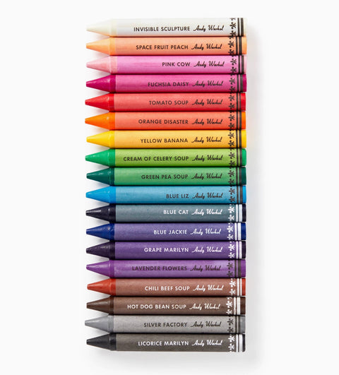 Andy Warhol Soup Can Crayons + Sharpener
