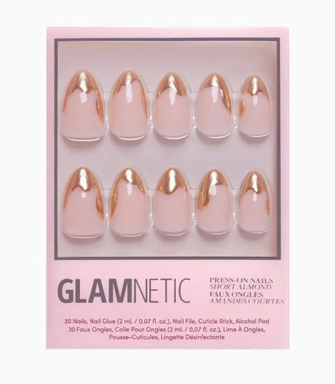 Press-On Nails| Golden Touch | Medium Almond