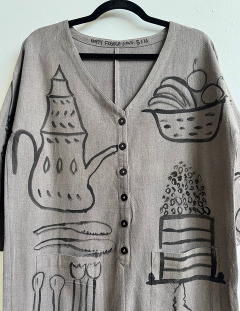 Hand-Painted Jumpsuit S/M #1