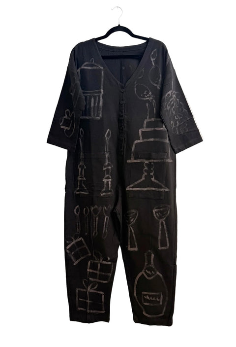 Hand-Painted Jumpsuit S/M #2