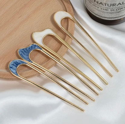 U-Shaped Metal Plate Hairpin