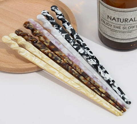 Simple Marbled Hair Pin -options