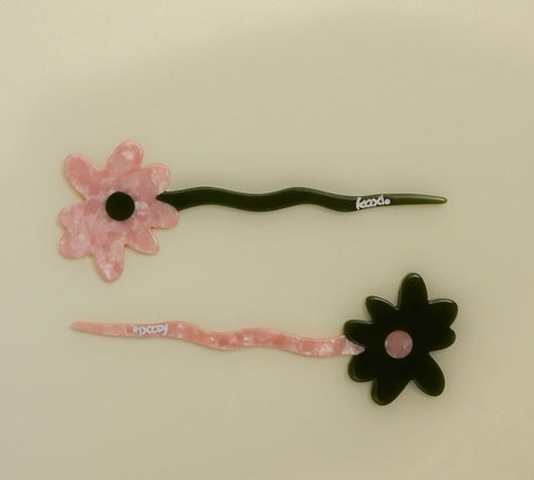 Flower French Hair Pins- options