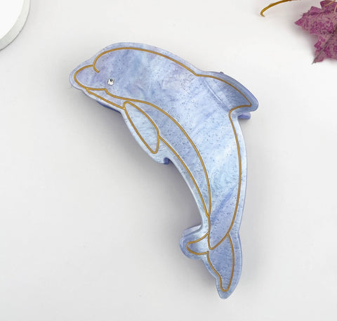 Dolphin Hair Claw Clip