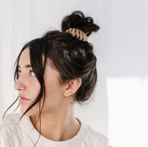 Light Brown Bird Nest Expanding Hair Claw