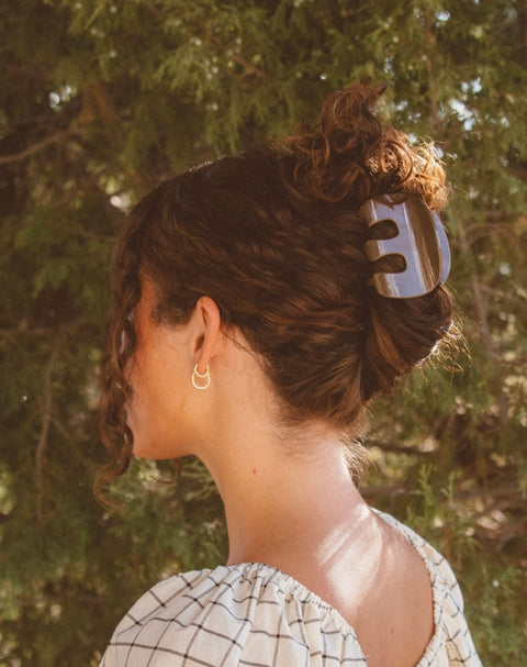 3 Prong Simple Matte Hair Claw Clip- Options