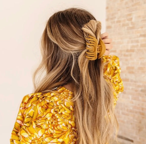 Rainbow Shape Double Security Hair Claw Clip