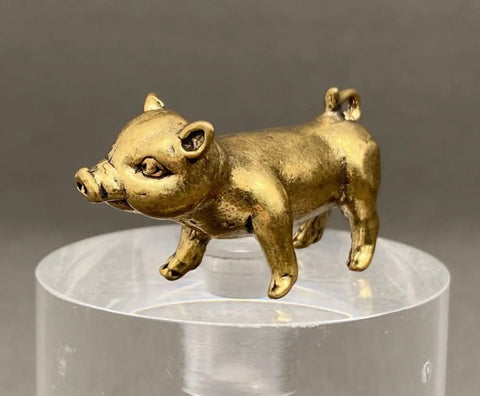 Brass Piglet Desktop Ornament