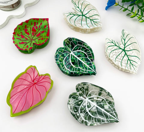 Monstera Leaf Hair Claw Clip-options