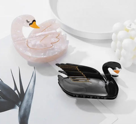 Swan Hair Claw Clip- options