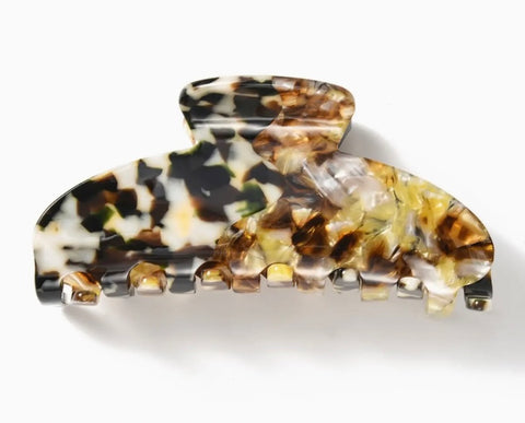Elegant Tortoiseshell - Patterned Acetate Hair Clip