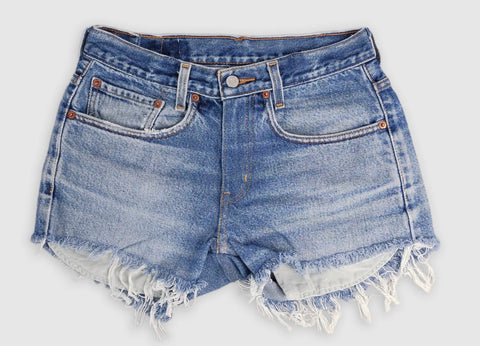 Low-Rise Upcycled LEVI'S Denim Cutoff Shorts