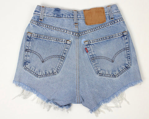 Low-Rise Upcycled LEVI'S Denim Cutoff Shorts