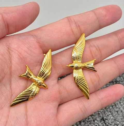Flying Bird Stud Earrings