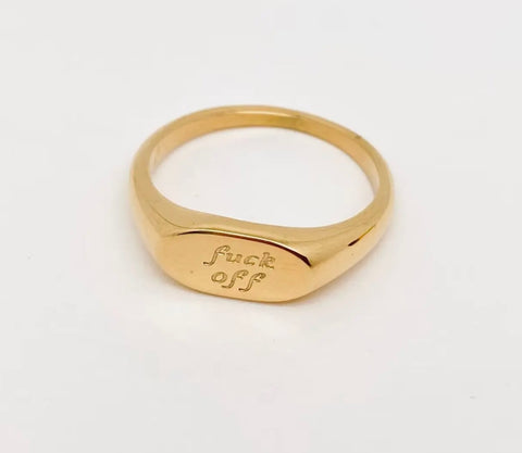 "Fuck Off" Ring