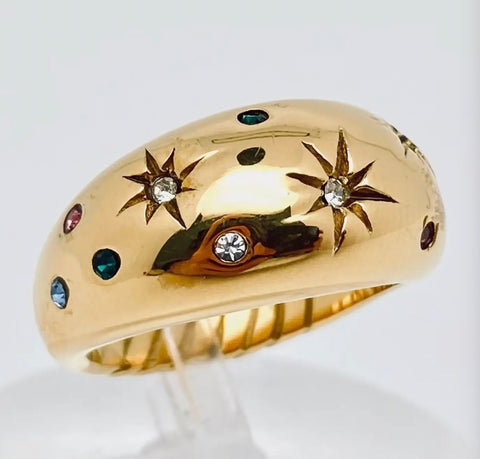 Hexagram Zircon Ring