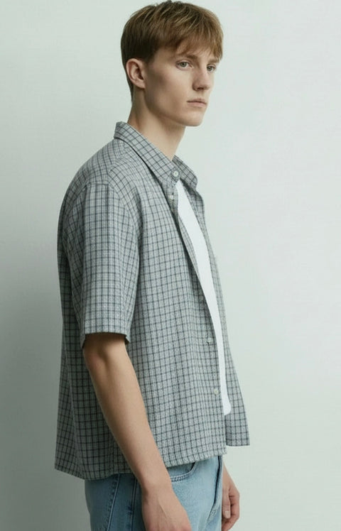 Checkered Boxy Fit Shirt