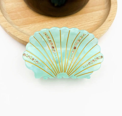 Crystal Shell Claw Clip