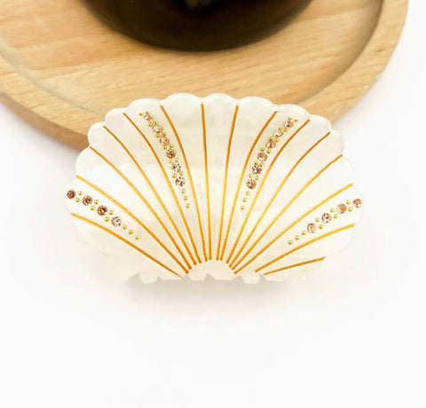 Crystal Shell Claw Clip