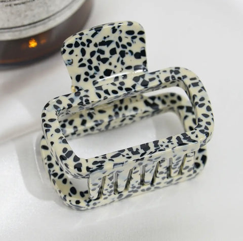Speckled simple Hair Clips -options