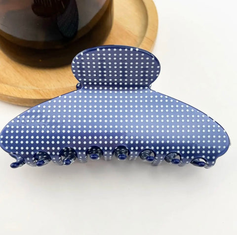 Polka Dot Hair Claw Clip