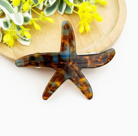 Small Starfish duckbill Hair Clip