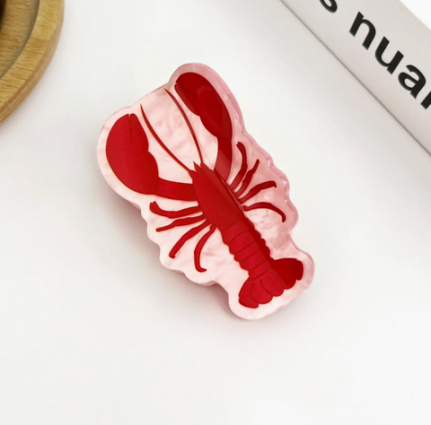Red Lobster Hair Claw Clip