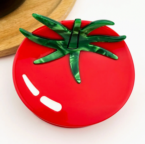Red Tomato Hair Claw Clip