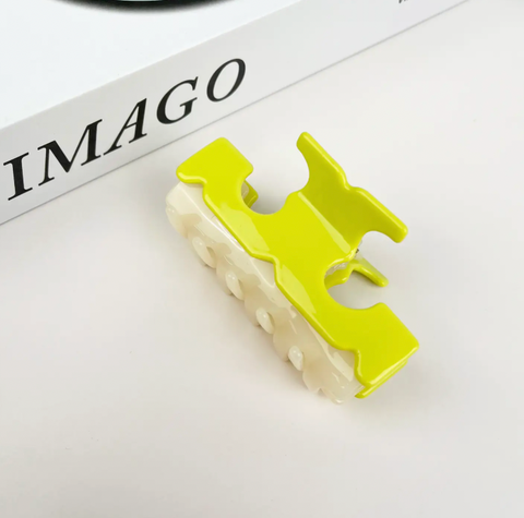 Two-Color Rectangular Claw Clip
