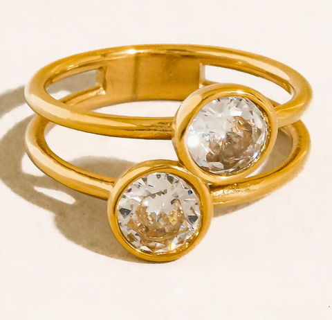 Hollis Gold Double Ring