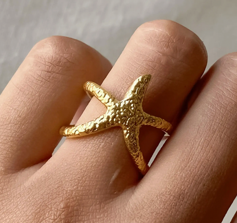 Starfish Wrap Open Ring