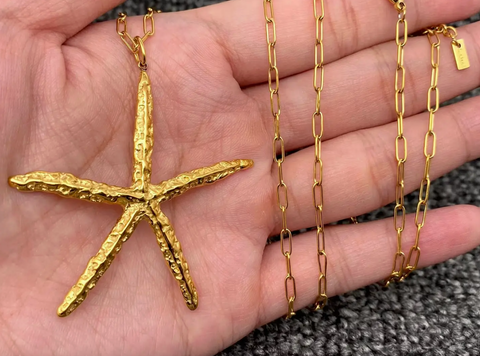 Starfish Charm Chain Necklace