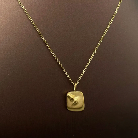 Abstract Face & Body Charm Necklace