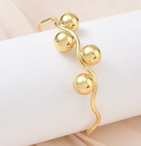 Wavy Ball Bangle